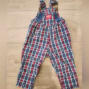 Vinatge OshKosh B'gosh Kids Plaid Overalls